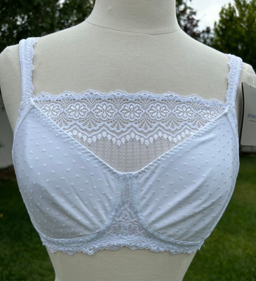 NWT Lissa Amoena Bra #45075, Non-Wire, post mastectomy, Blush, seamless, j-hook
