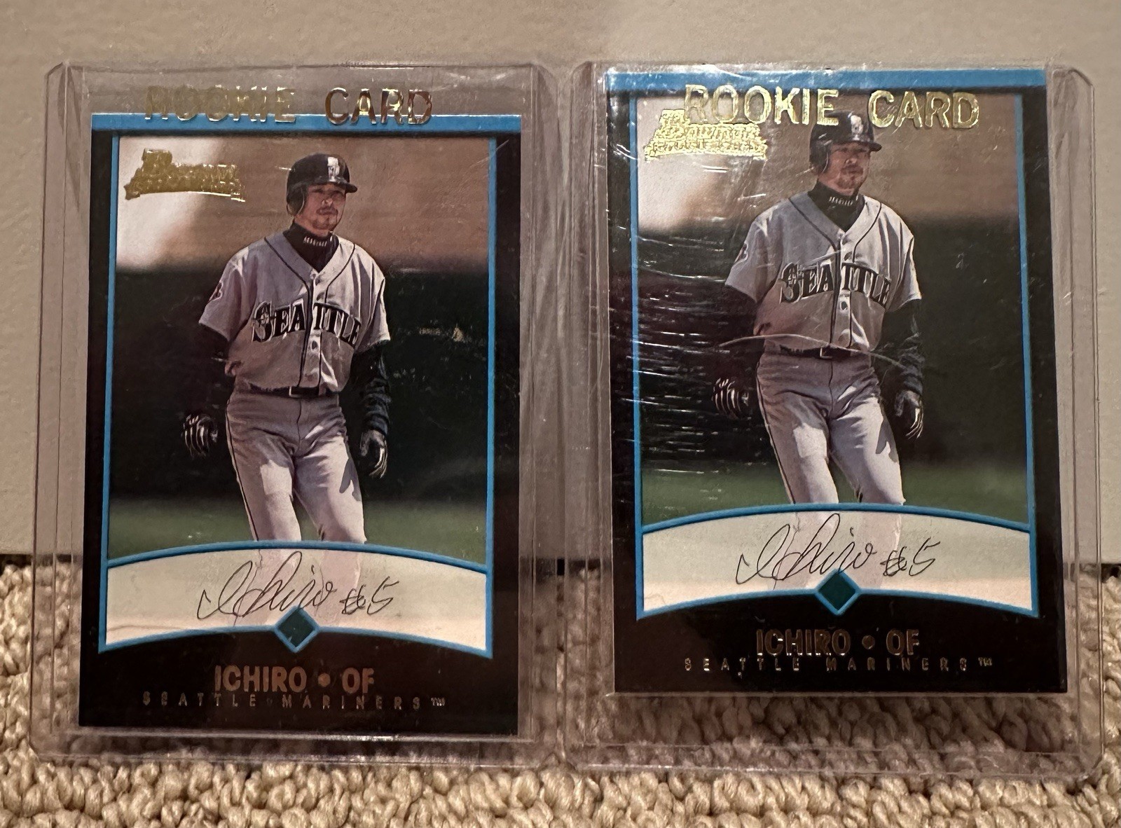 2001 Bowman Draft Picks & Prospects - Ichiro Suzuki #BDP84 (RC) X 2. 2 Cards