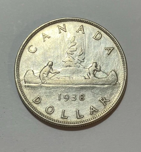 1938 Canada Silver Dollar- Semi Key Date