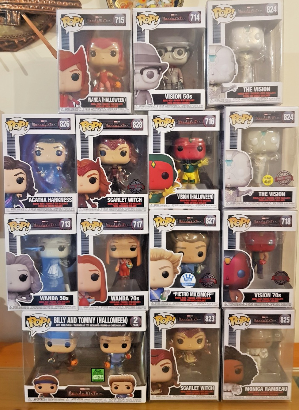 Funko Pop! Lot 14 Marvel Wanda Vision - Exclusive, Special, Limited, Halloween