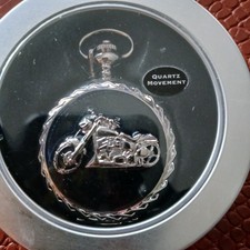 NEW never Used Motorcycle pocket watch ,chain