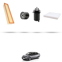 Hoffcar Wartungskit - 4 Filter FüR Renault Thalia II 1.5 Dci 62 Kw Ab 2008