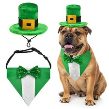 ShuRung St. Patrick  s Day Dog Tuxedo with Green Medium, Green  White  Yellow