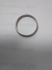 Platinum Ring Wedding Band 2.4 Grams Size Q