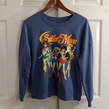 Sailor Moon Crew Neck Anime Manga Crew Neck Sweatshirt Medium