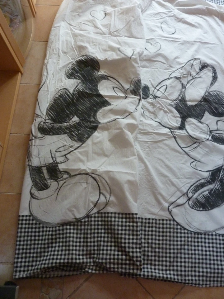 Bettwäsche Doppelpack  "Mickey Mouse" Baumwollleinen 1,35 x 2 m + 80 x 80 cm - Bild 3 von 4