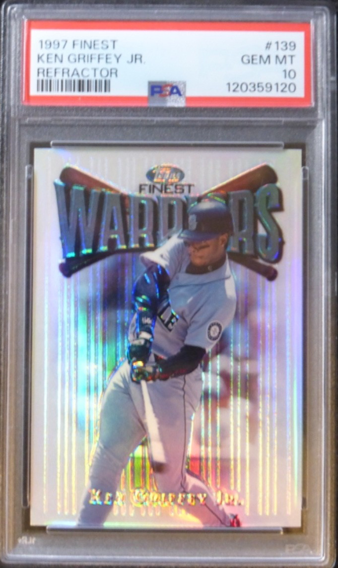 1997 FINEST KEN GRIFFEY JR #139 REFRACTOR WARRIORS SEATTLE PSA 10 GEM MINT