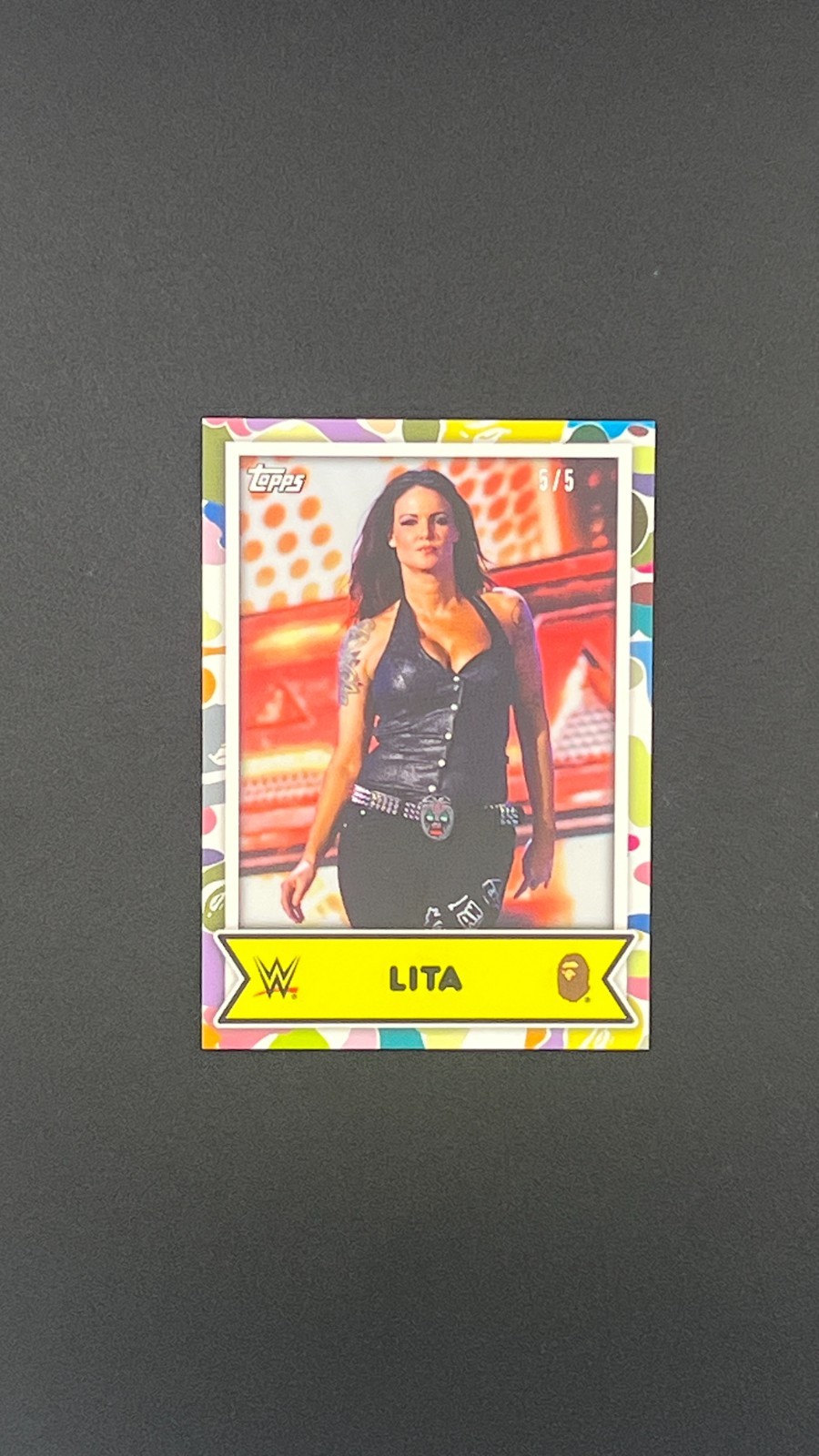 2025 Topps WWE x BAPE Lita Multi Camo 5/5 #27