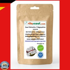 Saw Palmetto Extrakt 3000mg - 1000 Tabletten - Prostatagesundheit