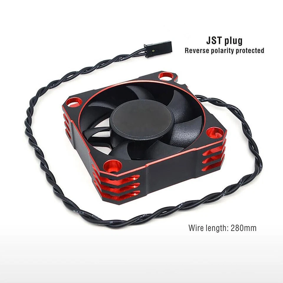 50*50mm RC Motor Cooling Fan 10000RPM for 1/8 1/5 1/6 RC Car Brushless Motor - Image 2 of 4