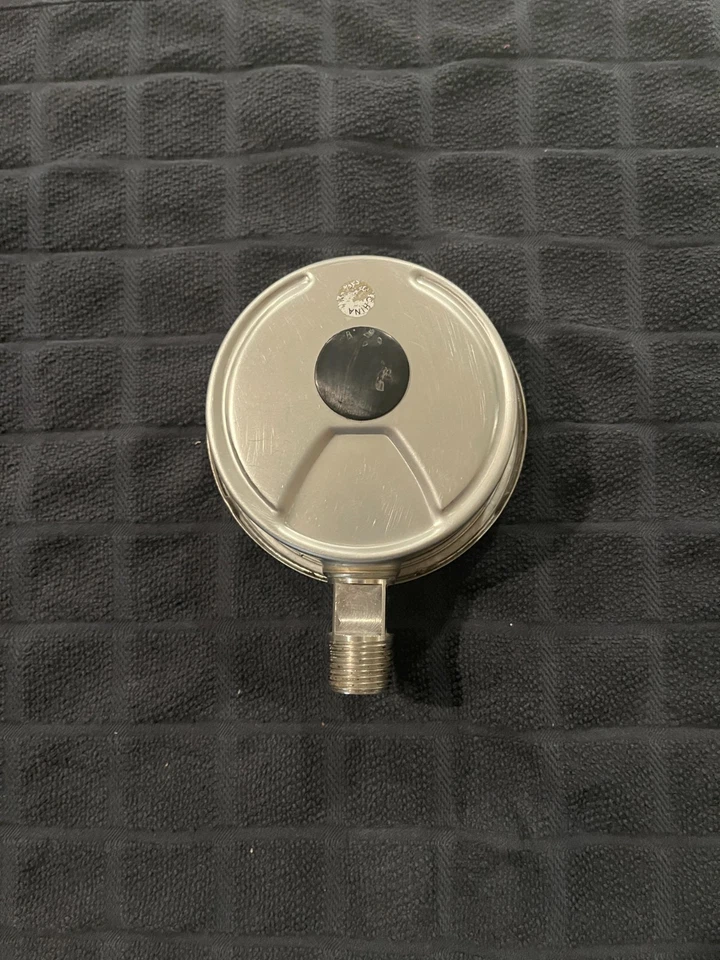 OCI Pressure Gauge 3.5” Face 0-100 Psi 3/4” Back Conn Glycerin Flld 316L SSteel - Image 3 of 4