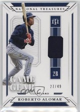 2019 Panini National Treasures Game Gear Material 27/49 Roberto Alomar HOF 1t3