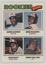 1977 Topps Rookie Outfielders Dawson Richards Scott Walling #473