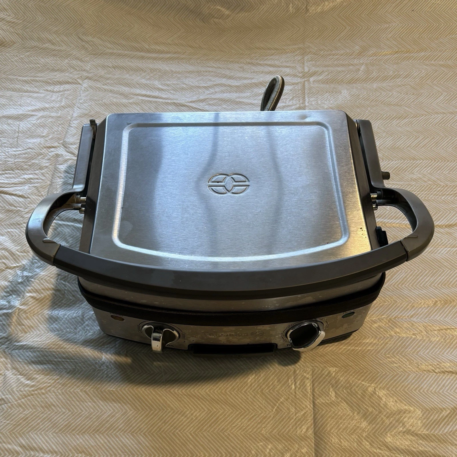 CALPHALON 5 in 1 Removable Plate NONSTICK GRILL Panini Press HE400CG
