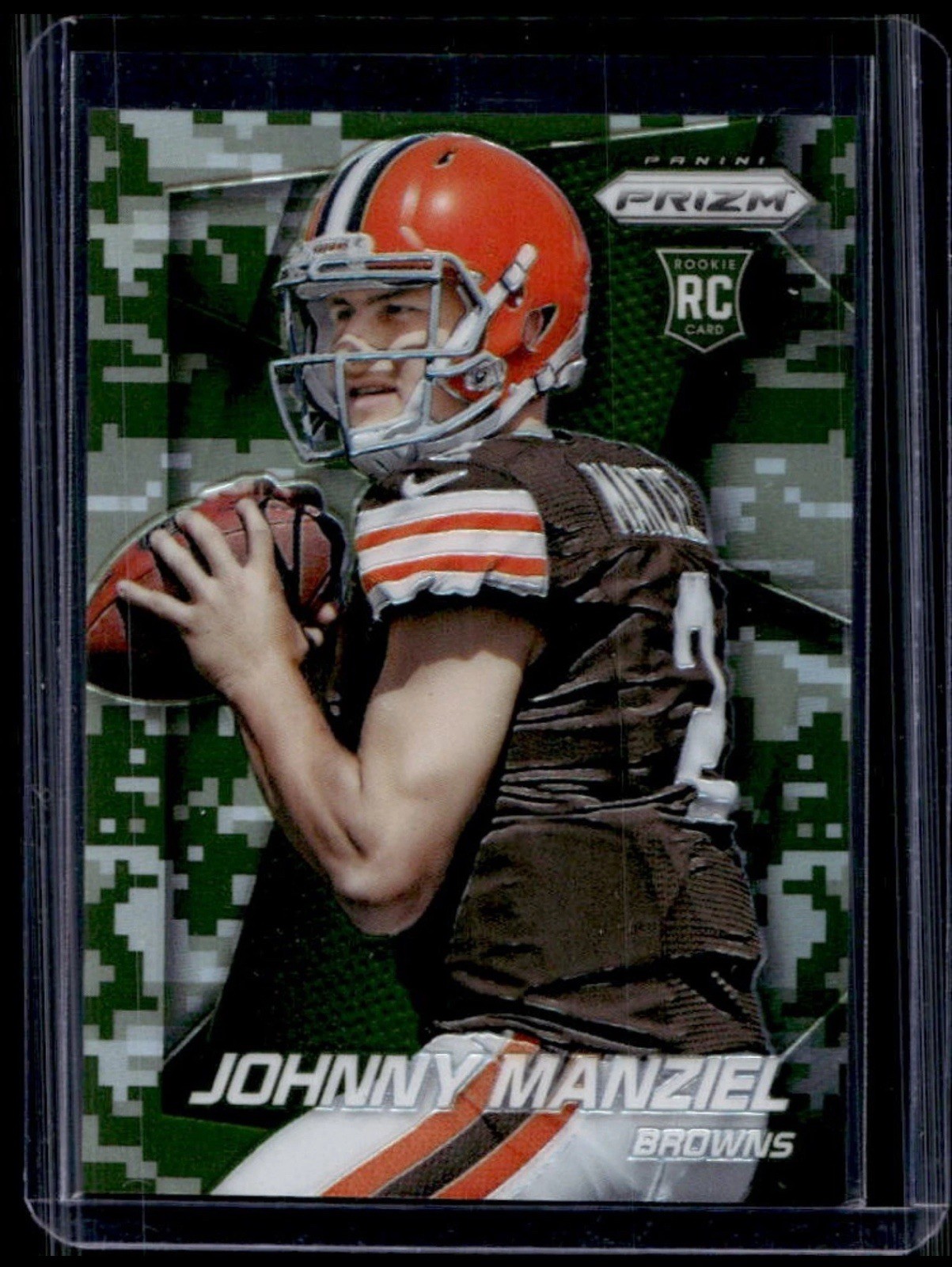 2014 Panini Prizm Johnny Manziel #287 CAMO 🔥 SSP RARE 🔥