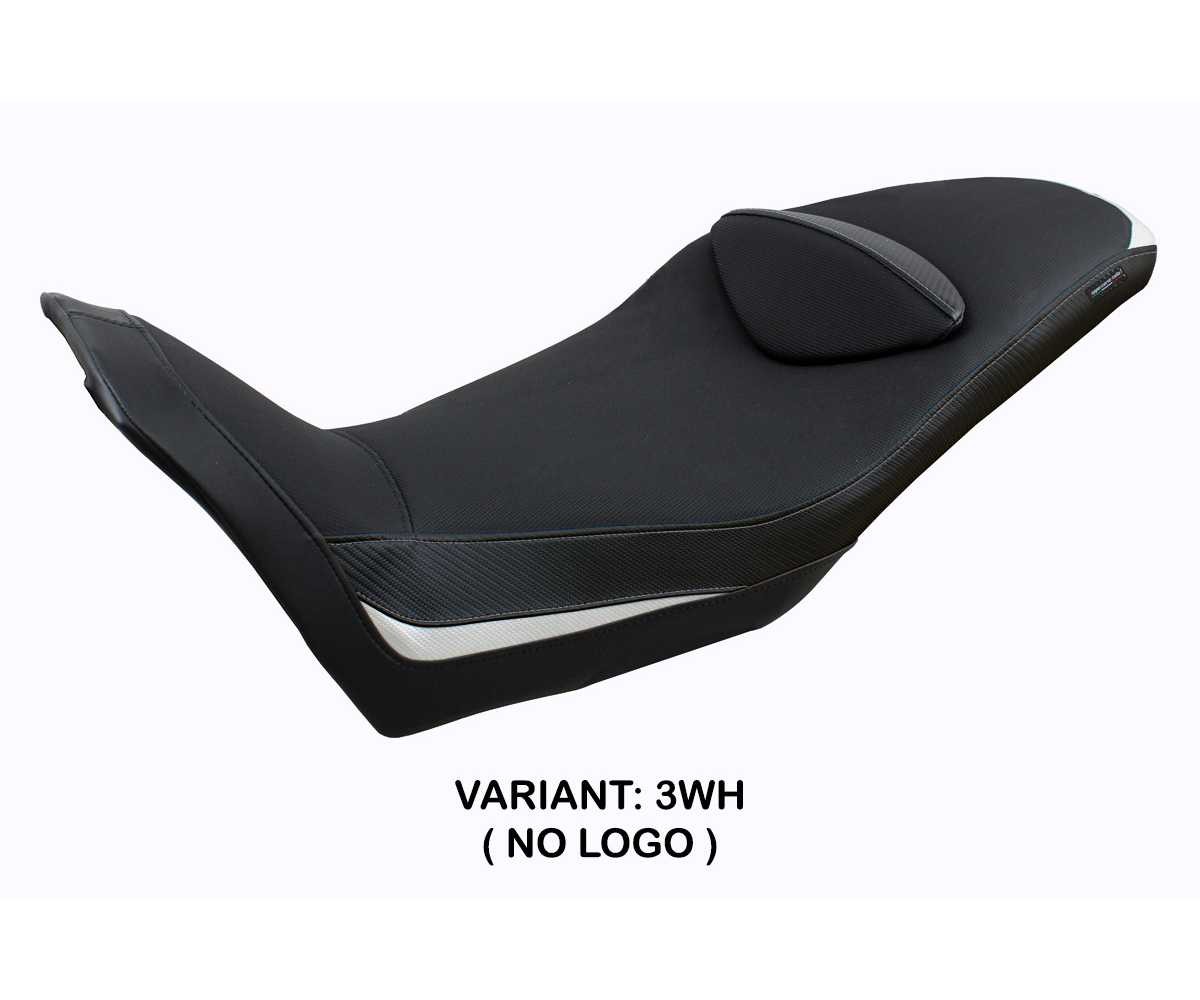 Seat saddle cover Everett White WH TPZ Italia for Moto Guzzi V85 TT 2019 > 2026