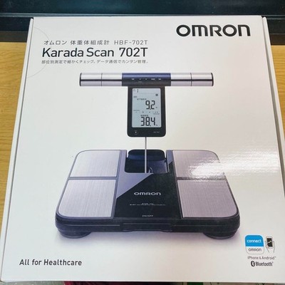 Omron HBF-702T Body Composition Monitor Scale Bluetooth BMI Muscle Heart brack