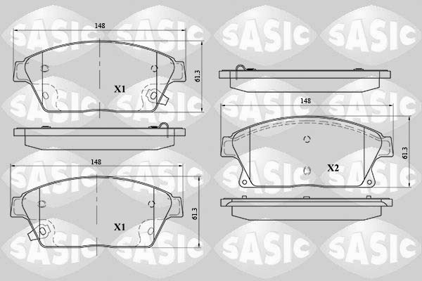 Plaquettes de frein avant en céramique composite pour Opel Astra J de haute longévité