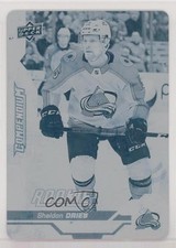 2018-19 Upper Deck Compendium Rookies Printing Plate Cyan 1/1 Sheldon Dries 0c3
