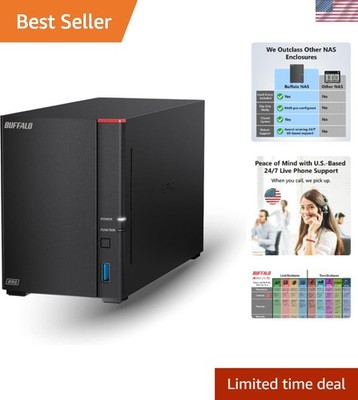 Secure 4TB LinkStation 720 NAS - MacOS 26 Compatible Data Storage Solution