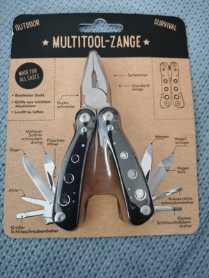  13 in1 Multitool Zange Outdoor Survival 6,8 cm  passt in jede Hosentasche 