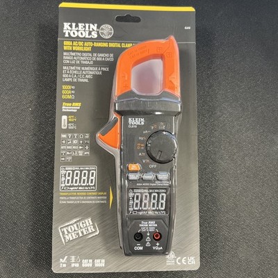 New Klein Tools CL810 600A AC/DC Auto-Ranging Digital Clamp Meter with Worklight