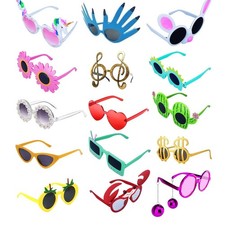 TD.IVES 12 Pack Funny Party Sunglasses Photo Booth Props