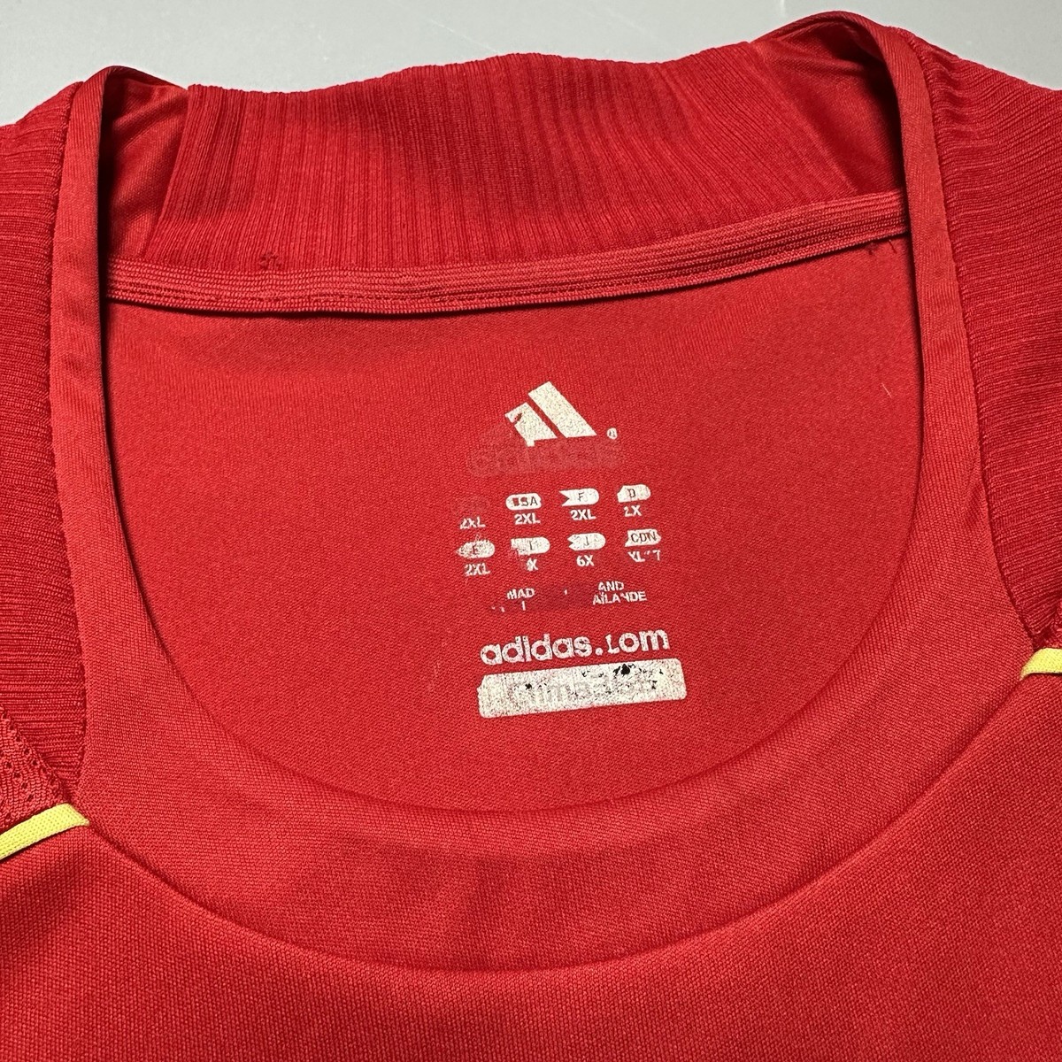 SPAIN ADIDAS 2008 EURO FOOTBALL SOCCER HOME JERSEY #9 TORRES SIZE