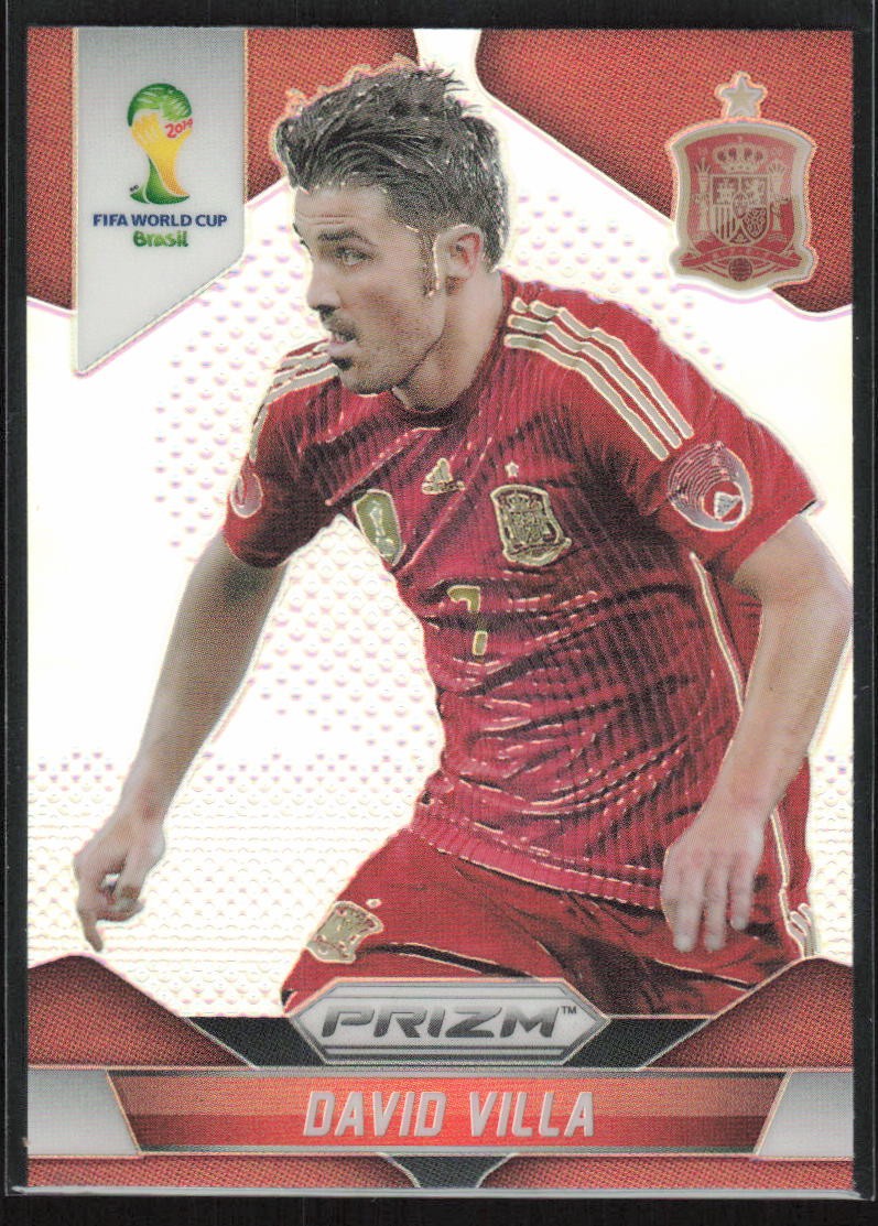2014 Panini Prizm FIFA World Cup Silver #178 David Villa Spain