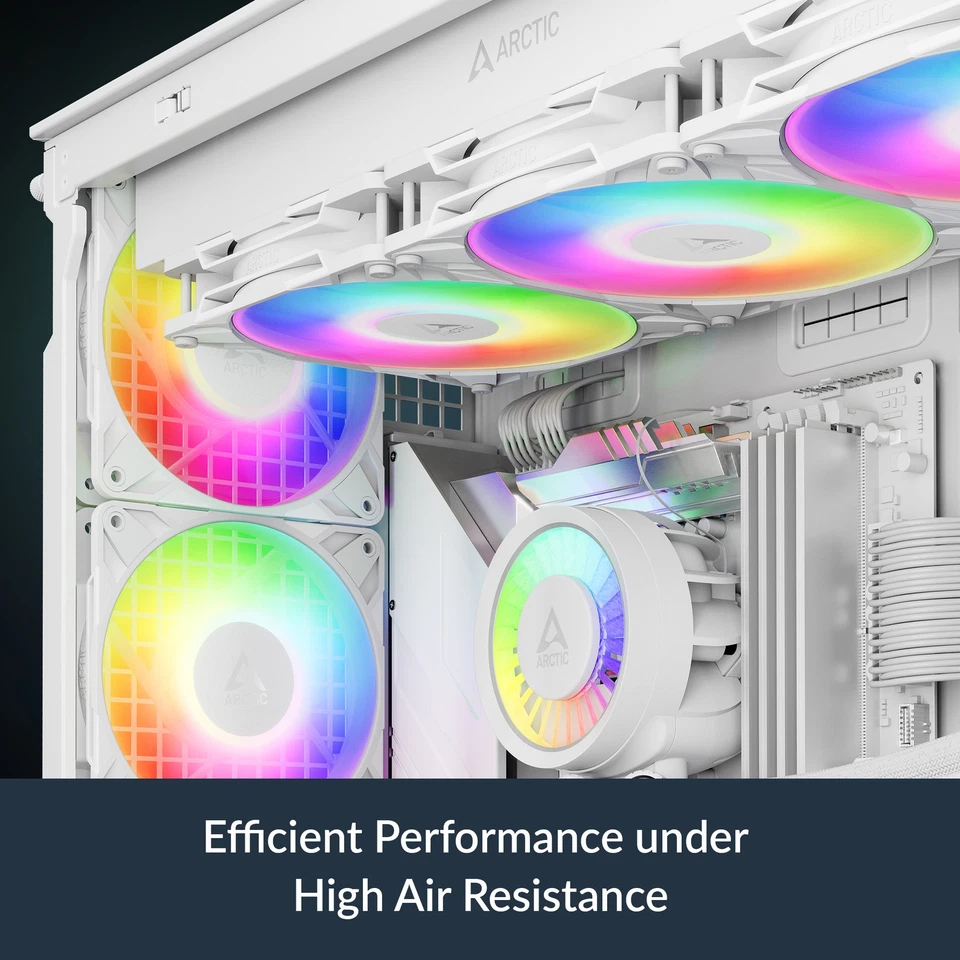 ARCTIC P12 Pro PST A-RGB white Fan 120 mm PWM PC Case Silent - Image 3 of 4