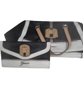 Guess Purse Women's Black and White  With Matching Wallet