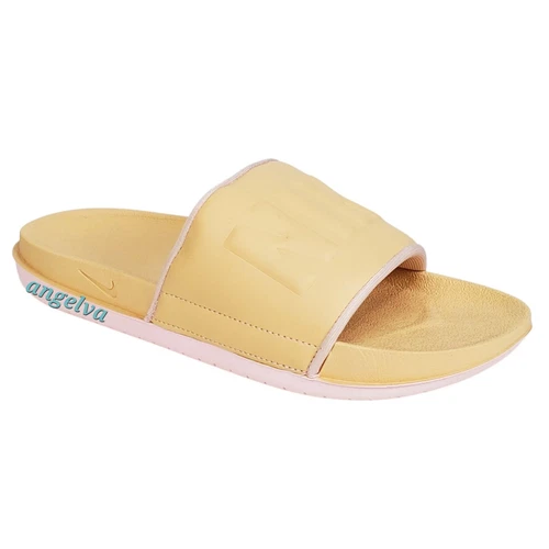 Nike sandali donna offcourt slide bianco onice logo cuscino outdoor classici