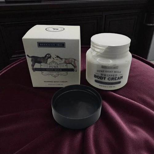 NEW Beekman 1802 Pure Goat Milk "FRAGRANCE FREE" Whipped Body Cream 8 oz Sealed