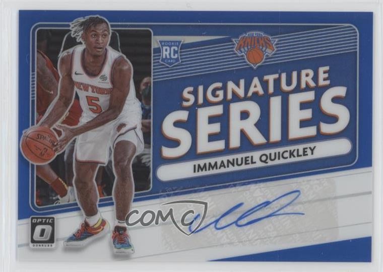2020 Donruss Optic Signature Series Blue Prizm 10/25 Immanuel Quickley Auto 0fo5