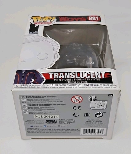 Figura de vinilo Funko POP Television TV The Boys transparente translúcido #981 - Imagen 6 de 11