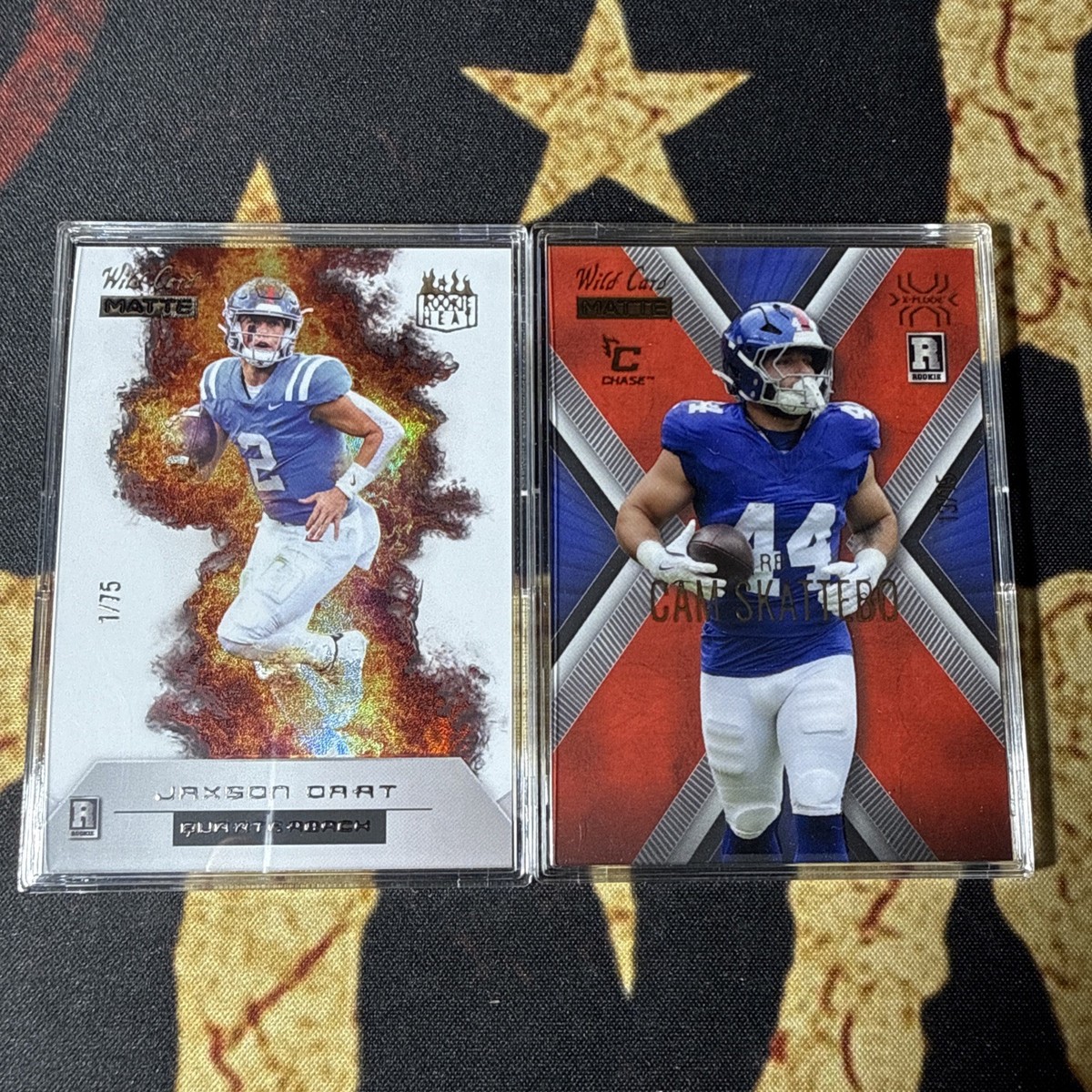 Wild Card Jackson Dart RC Heat /75 And Cam Skattebo X-Plode /15 | eBay