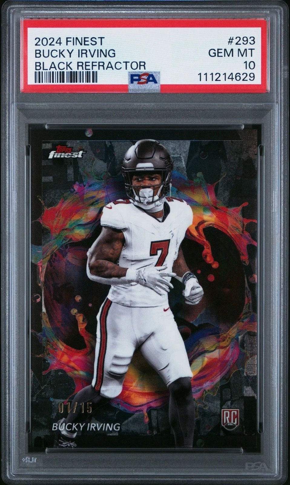 Bucky Irving Topps Finest #293 Black Refractor