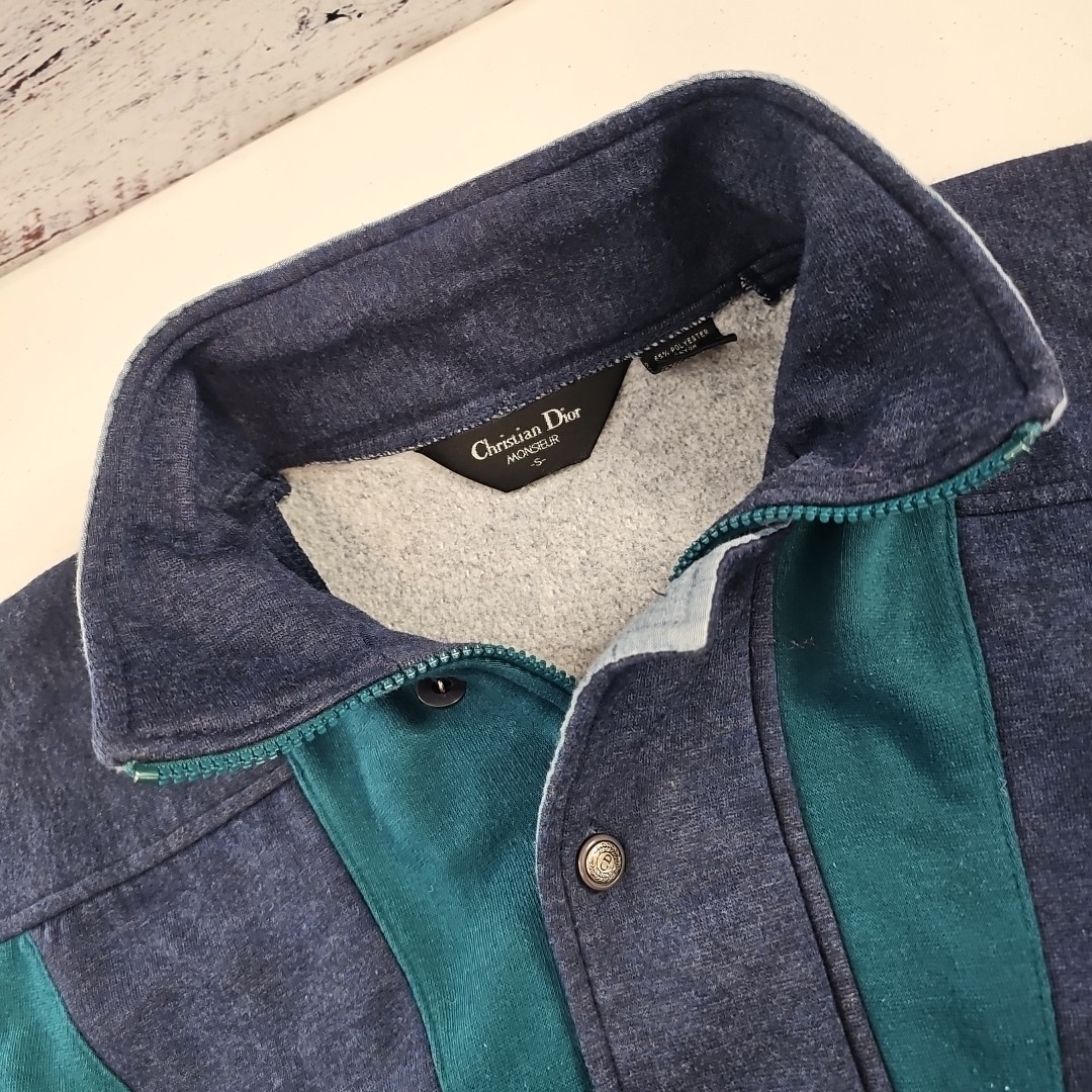 Vintage Christian Dior Monsieur 1/4 Button Zip Sweatshirt