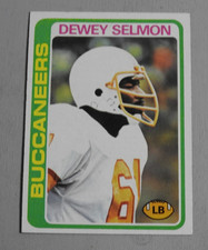 1978 TOPPS #106 - DEWEY SELMON - TAMPA BAY BUCCANEERS (LB) - NEAR MINT