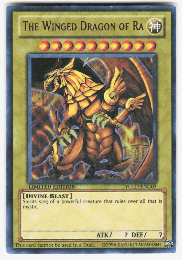The Winged Dragon of Ra Ultra Rare King of Games: Yugi's Legendary Decks YGLD-EN