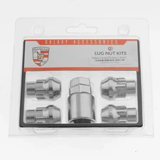 4Pcs 7/16 Wheel Lock Kit | Closed End | Chrome | 1 Key
