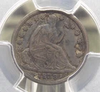 1838 "P" Seated Liberty Half Dime *NO DRAPERY LG STARS* H10 PCGS XF40 #144 ECC&C