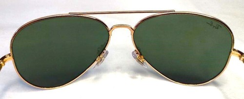 RAY-BAN RB3675 AVIATOR SUNGLASSES – ARISTA GOLD–HAVANA / G-15 GREEN 58/14 135 - Picture 7 of 9