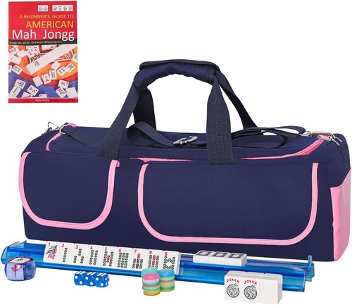 166 Durable American Mahjong Tiles with Organizer Bag and Essential Accessories - Picture 3 of 12