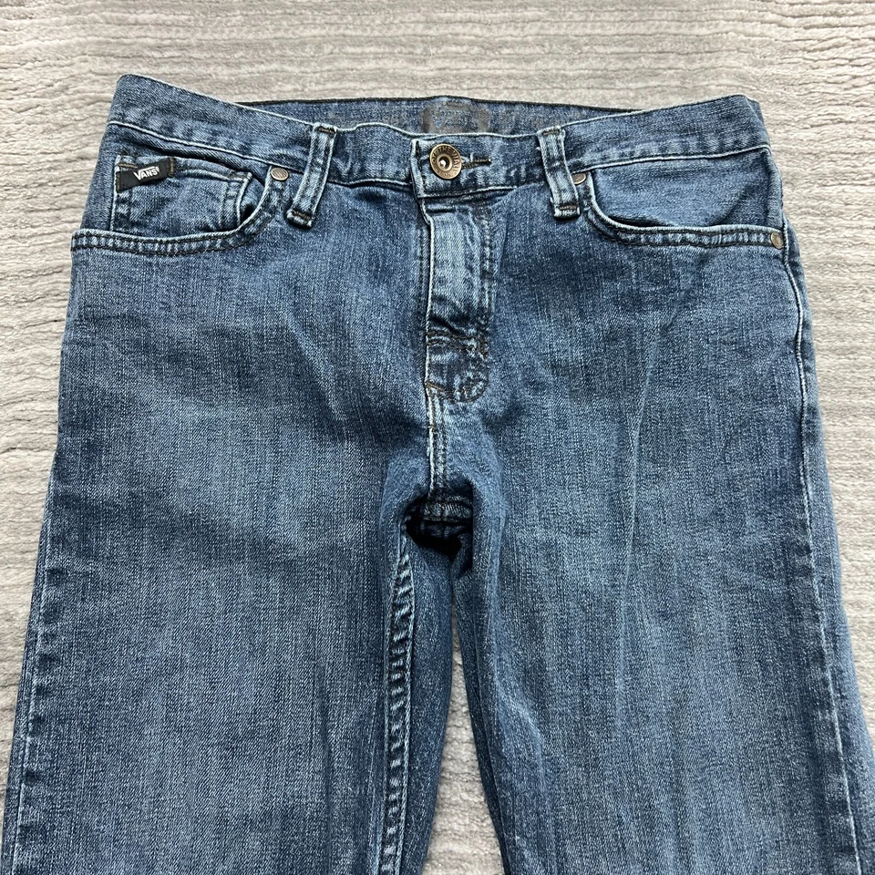 Jeans VANS Talla 14 Juveniles Rectos Elastizados Tiro Medio Lavado Azul Denim Foto 2 de 4