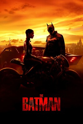 The Batman 2022 Film Poster Druck Kunst Kino A5 A4 A3 A2 A1 MAXI - 305
