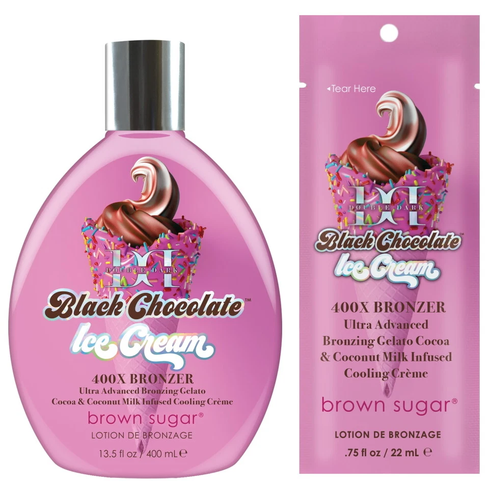 Tan Inc Black Chocolate Ice Cream Cooling Bronzer sunbed tanning lotion cream