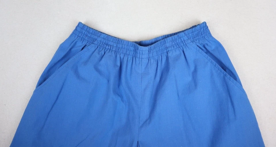 SHORTS CULOTTE GAÚCHO AZUL VINTAGE FEMININO - CATALINA - TAMANHO 8 - Imagem 3 de 4