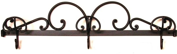 6 : Ancien Porte Manteau fer forgé torsadé de Hall d'entrée de Bar Bistrot