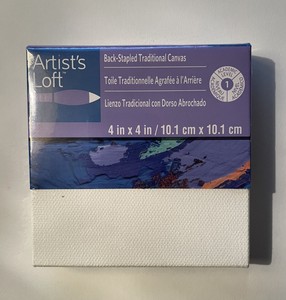 Artist's Loft - 4 In. x 4 In. Back-Stapled Canvas 20 Pack